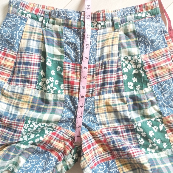 Vintage Tommy Hilfiger Plaid Patchwork Shorts - Picture 6 of 10